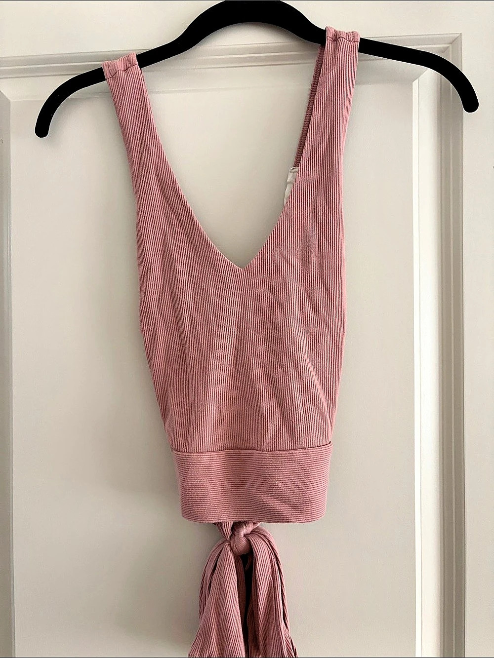 Illa Pink Tie-back Crop Top